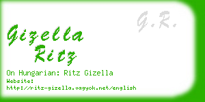 gizella ritz business card